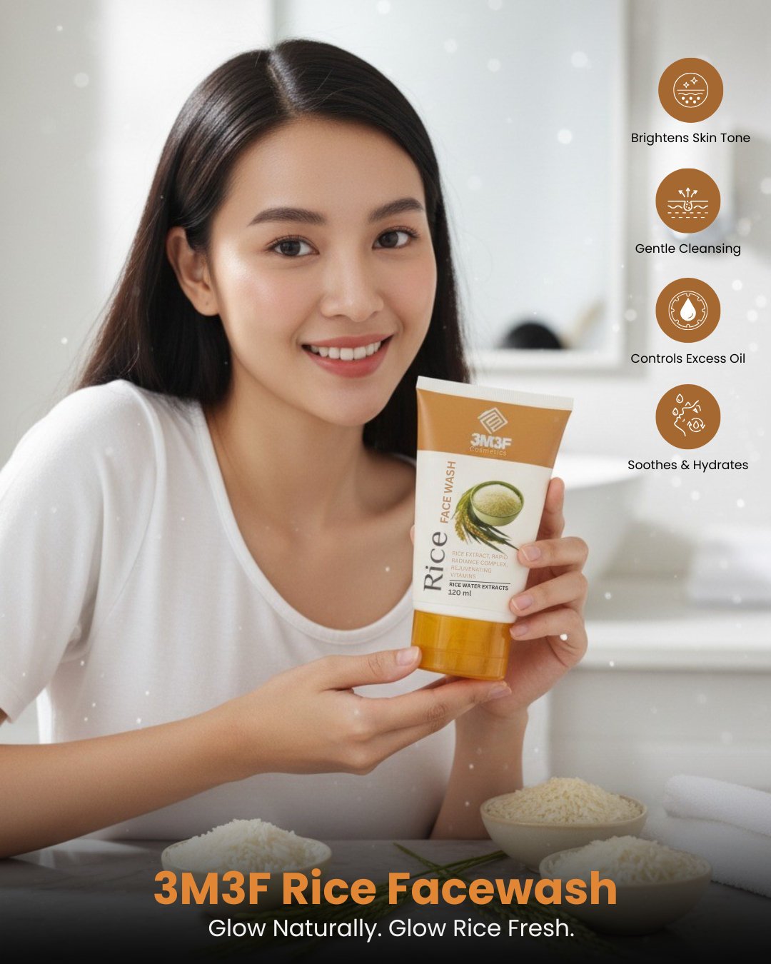 3M3F Rice Face Wash